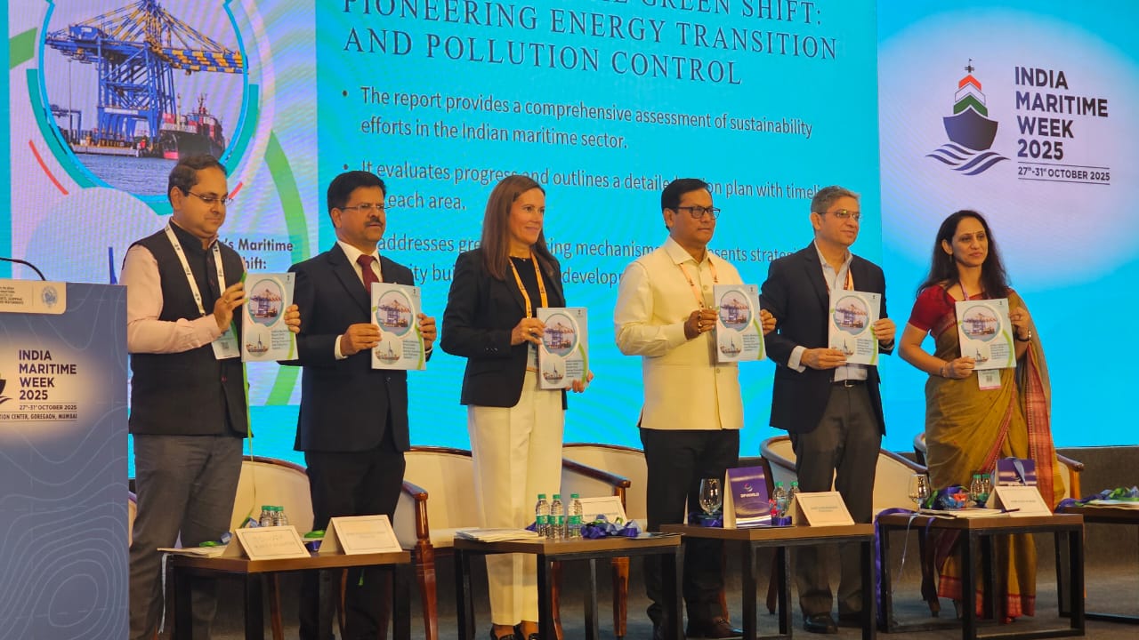 The Report "India’s Maritime Green Shift" Lauched at India Maritime Week 2025